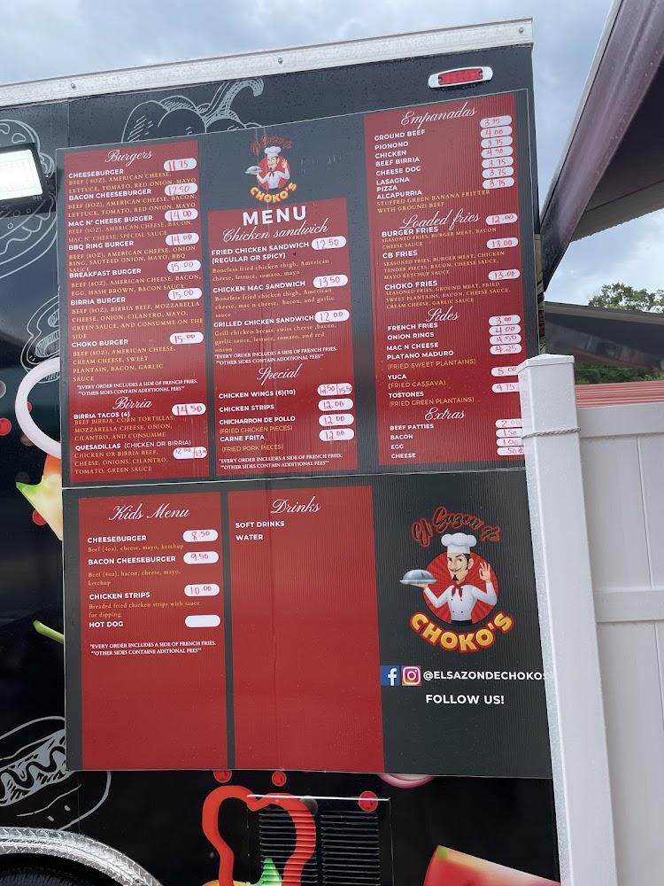 El Sazon de Choko's Menu image 3